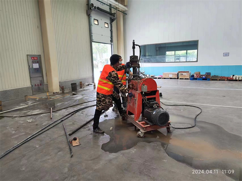 城厢厂房地面下沉塌陷注浆加固施工